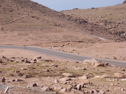 Life above the Treeline,
13,000 Ft/3900 m, thin air, cold.